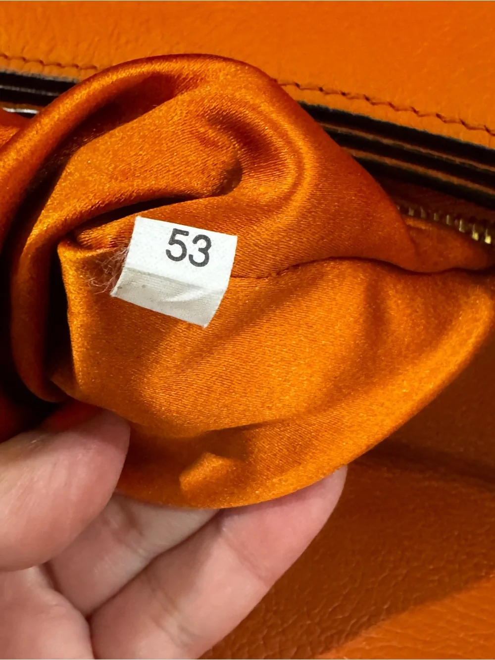 Miu Miu Madras Goatskin Flap Satchel Crossbody Bag Orange Leather Italy - Picture 10 of 16